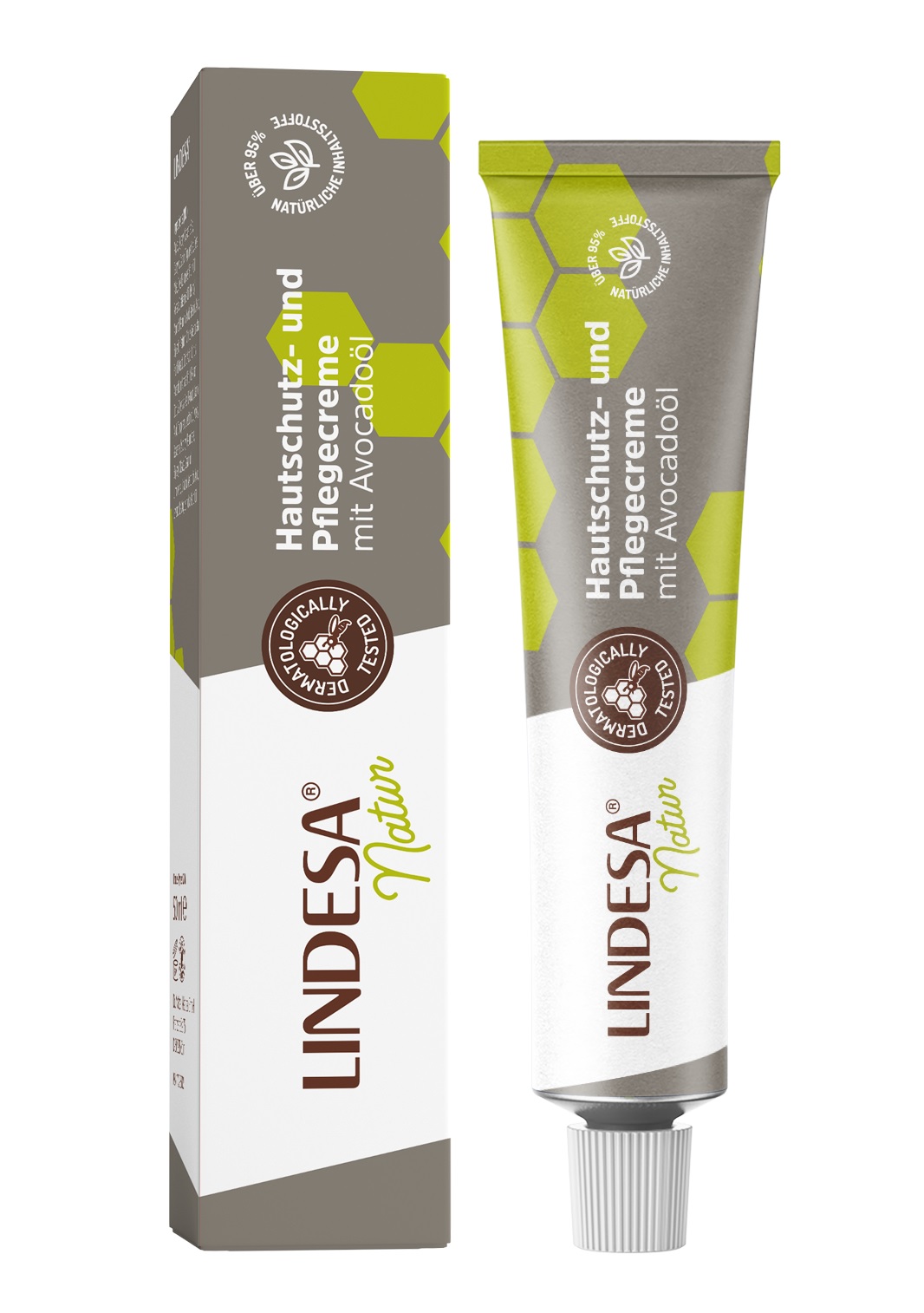 LINDESA Natur Hautschutz- und Pflegecreme mit Avocadoöl 50 ml Creme