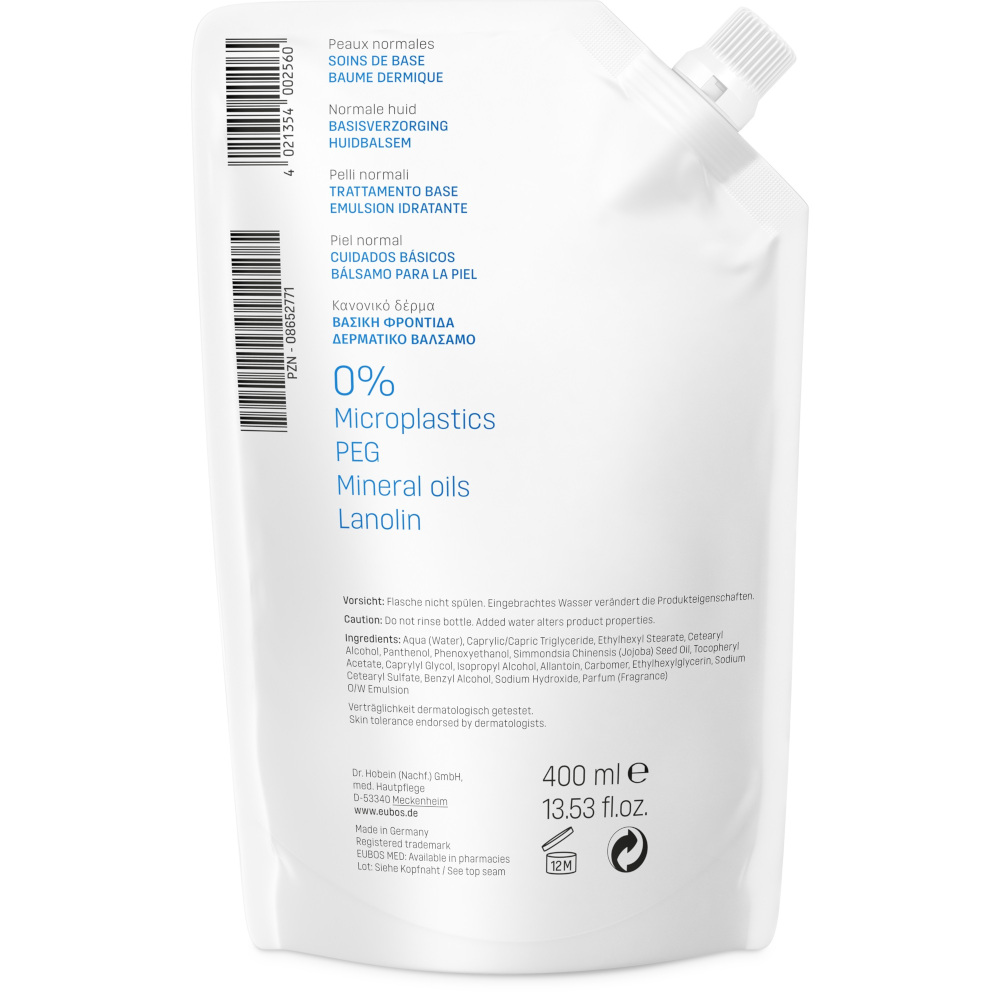 EUBOS HAUTBALSAM Nachfüllbeutel 400 ml Balsam