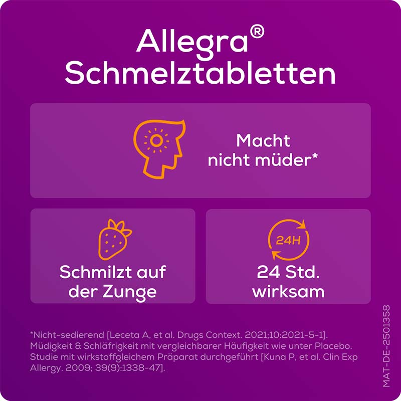 Allegra Allergietabletten KINDER 10 mg 6 St Schmelztabletten