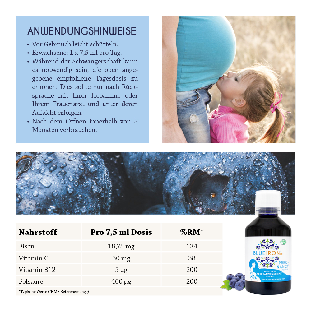 BLUE IRON EISEN PREGNANCY 250 ml Flüssigkeit zum Einnehmen