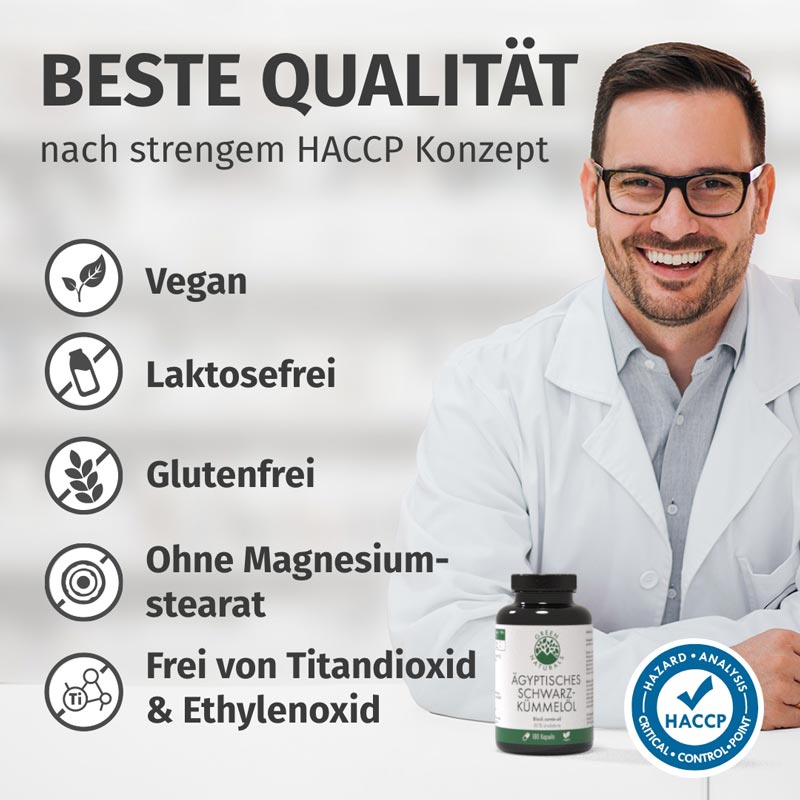 GREEN NATURALS ÄGYPTISCHES SCHWARZKÜMMELÖL 180 St Kapseln