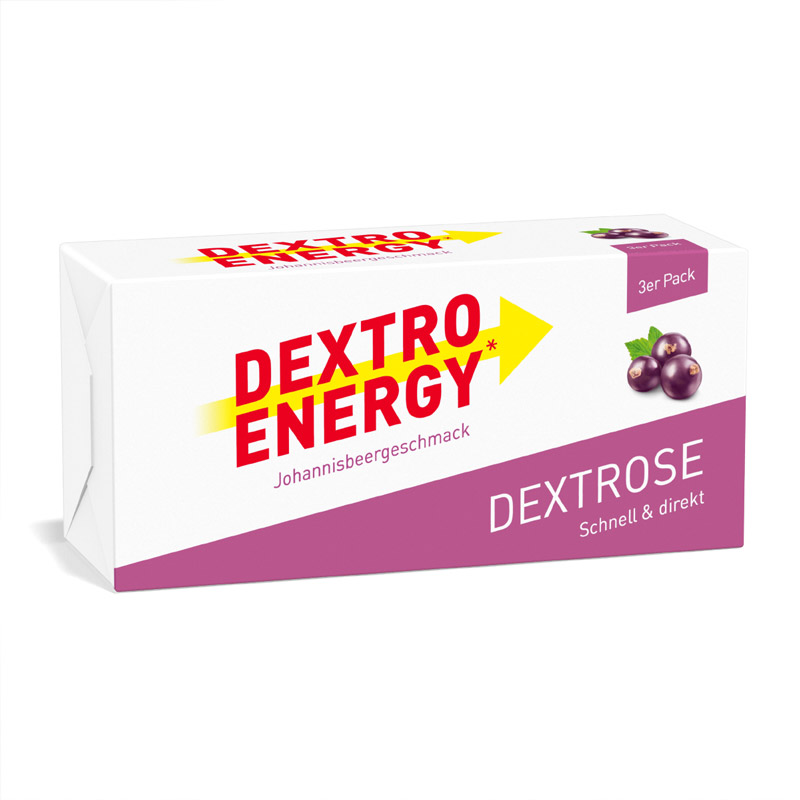 DEXTRO ENERGY DEXTROSE Schnell & direkt Johannisbeergeschmack 1 St Würfel
