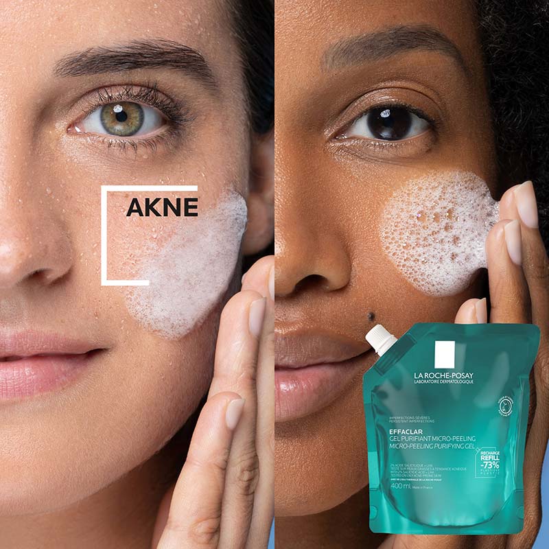 LA ROCHE-POSAY EFFACLAR MIKRO-PEELING REINIGUNG Nachfüllpack 400 ml Gel
