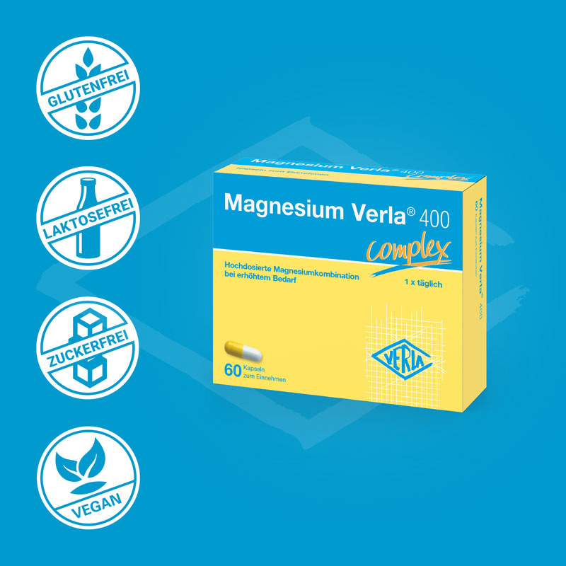 Magnesium Verla 400 complex 60 St Kapseln