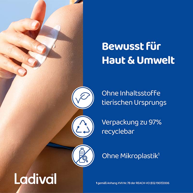 Ladival Allergische Haut Sonnenschutz-Spray LSF 30: Sonnencreme für den Körper bei Sonnenallergie und Mallorca-Akne, wasserfest, mit 4-fach Zellschutz, 150ml