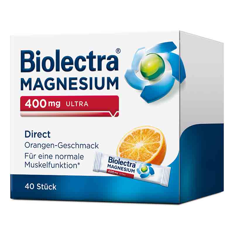 Biolectra MAGNESIUM 400mg ULTRA Direct Orange  40 St Pellets
