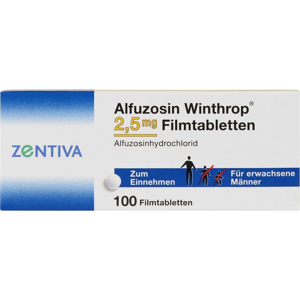 ALFUZOSIN Winthrop 2,5 mg Filmtabletten 100 St Filmtabletten