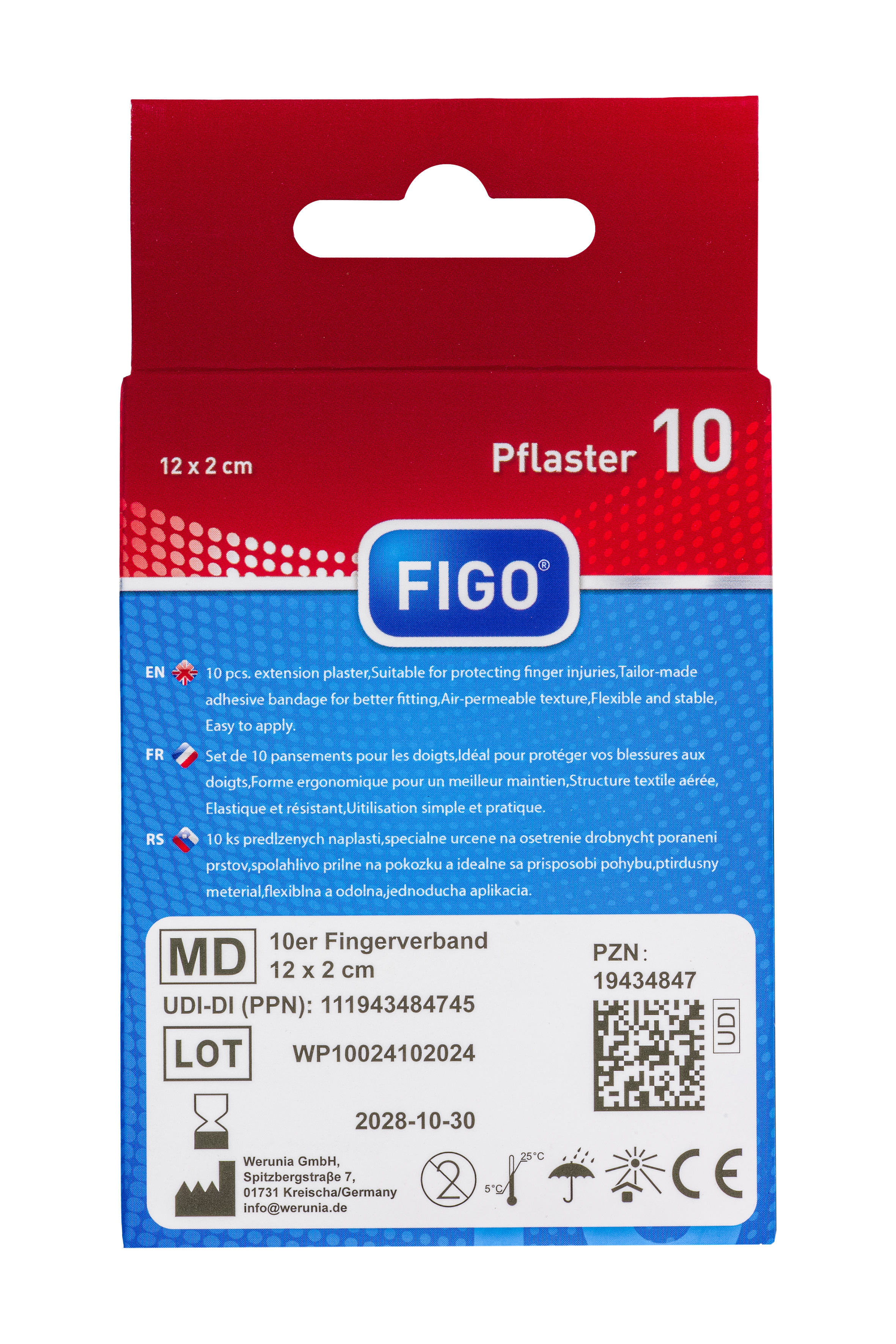 Figo Fingerverband 10 St Pflaster