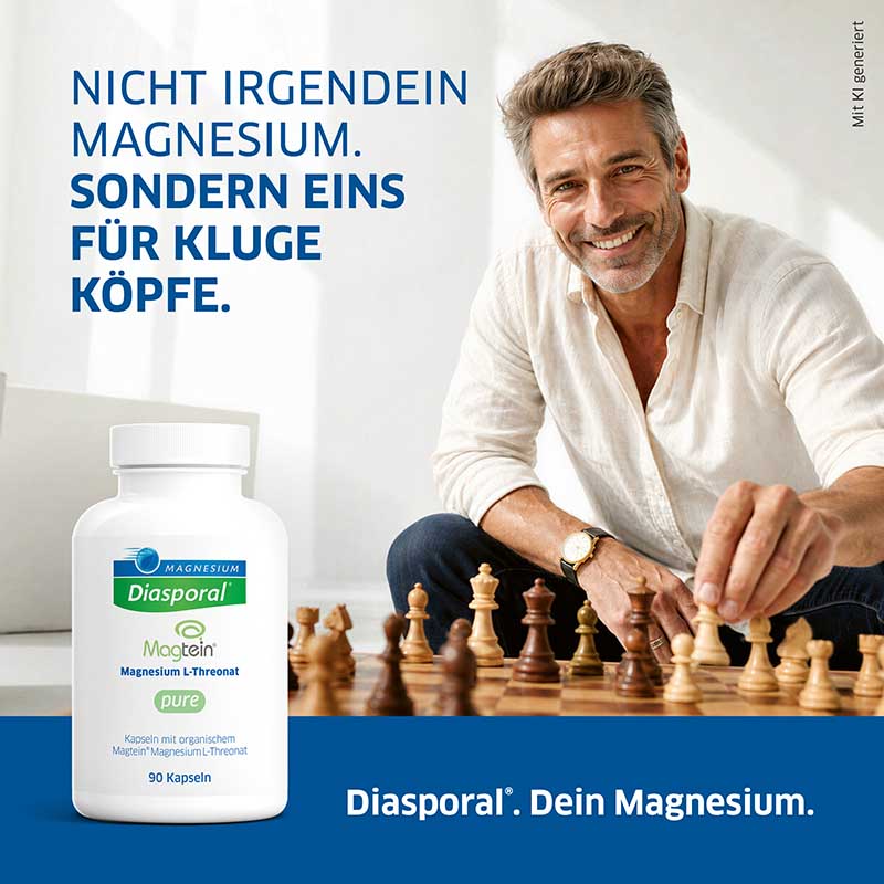 MAGNESIUM Diasporal Magtein Magnesium L-Threonat pure 90 St Kapseln