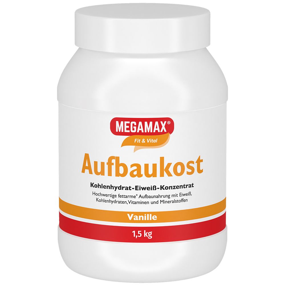 MEGAMAX Aufbaukost Vanille Pulver 1.5 kg Pulver