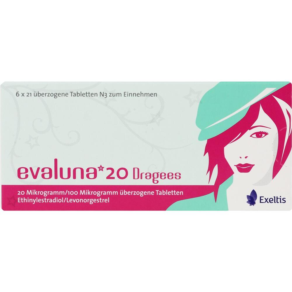Evaluna 20 Dragees 6X21 St Überzogene Tabletten