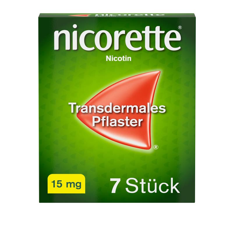 nicorette Nikotinpflaster mit 15 mg Nikotin zur Raucherentwöhnung, 7 Stück