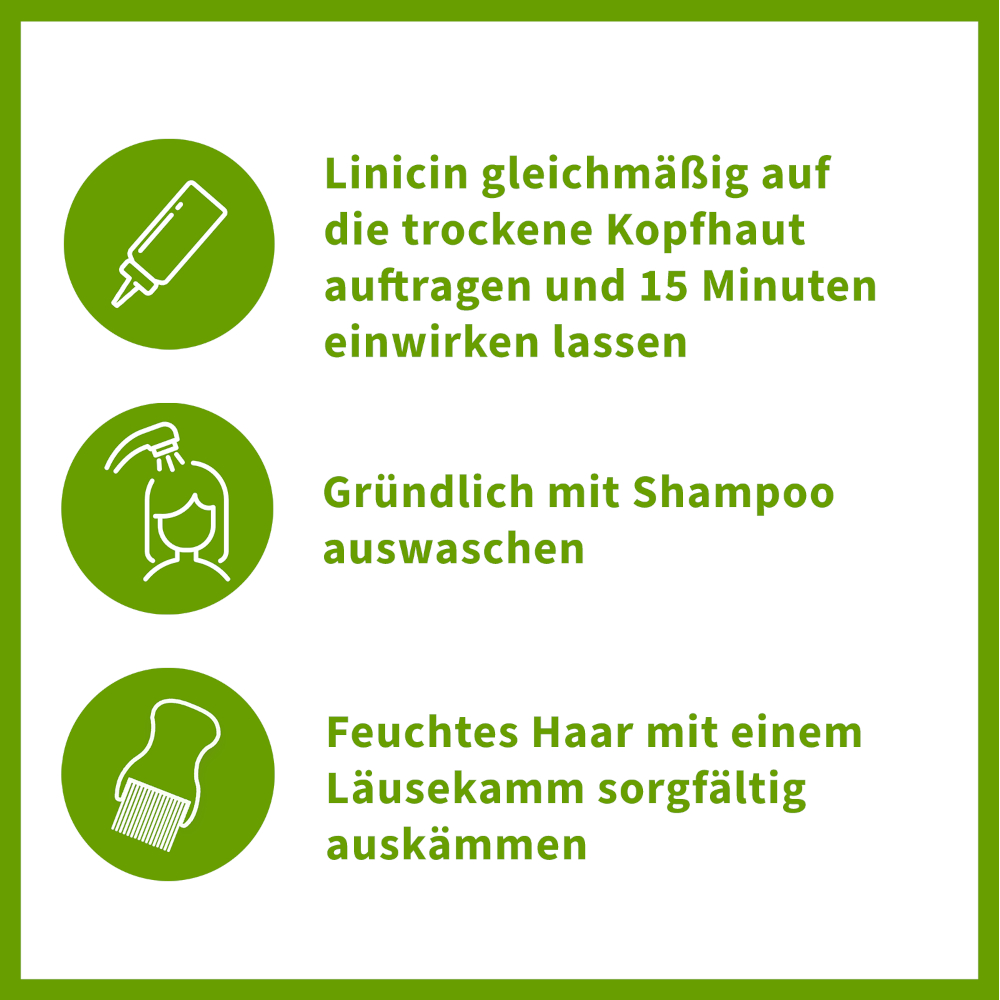 Linicin lotion 15 Minuten ohne Läusekamm 100 ml Lotion