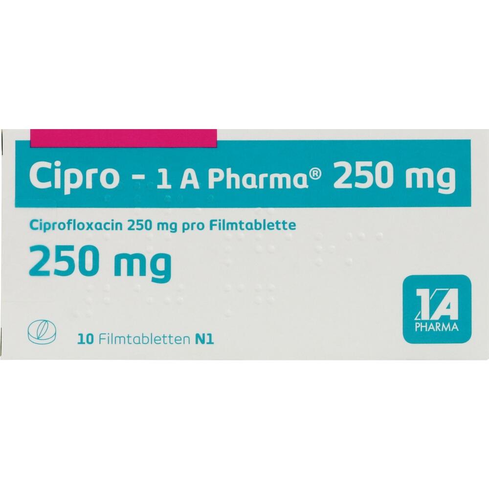 Cipro-1 A Pharma 250mg 10 St Filmtabletten