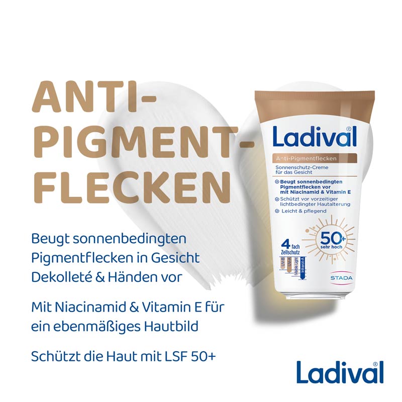 Ladival Anti-Pigmentflecken Sonnenschutz-Creme Gesicht LSF 50+ 50 ml Creme