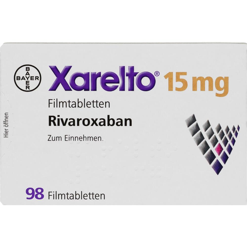 Xarelto 15mg 98 St Filmtabletten