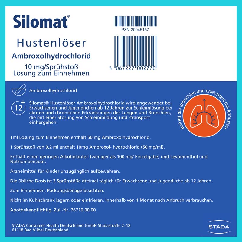 Silomat Hustenl&ouml;ser Spry 13 ml L&ouml;sung zum Einnehmen