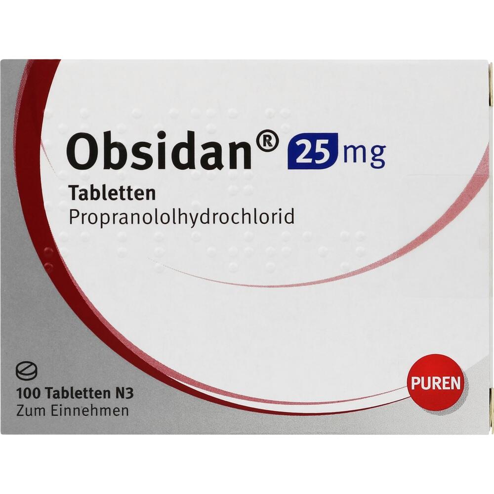 Obsidan 25mg 100 St Tabletten