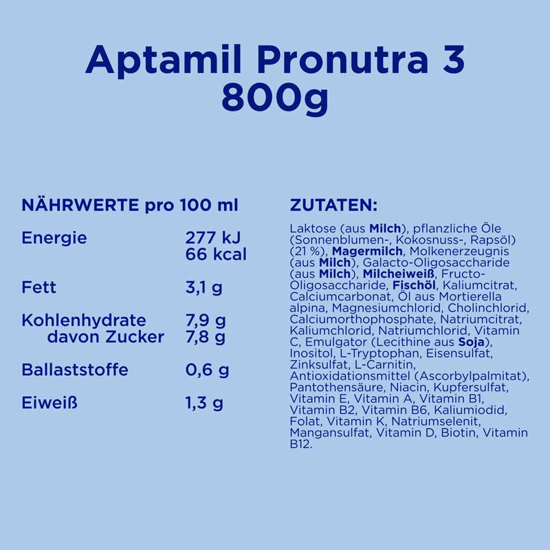Aptamil PRONUTRA 3 FOLGEMILCH 800 g Pulver