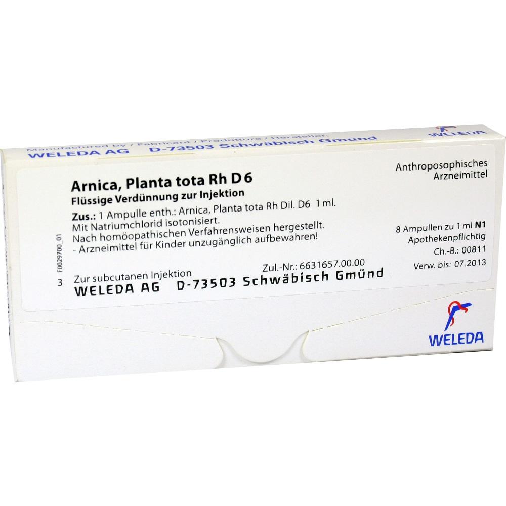 WELEDA ARNICA PLANTA tota Rh D 6 Ampullen 8X1 ml Ampullen