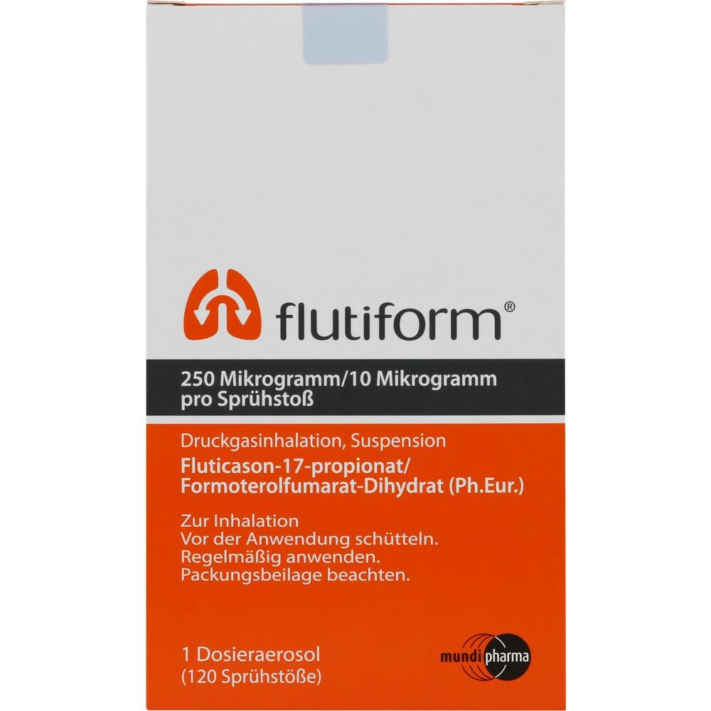 FLUTIFORM 250 µg/10 µg 120 Hub Dosieraerosol 1 St Dosieraerosol