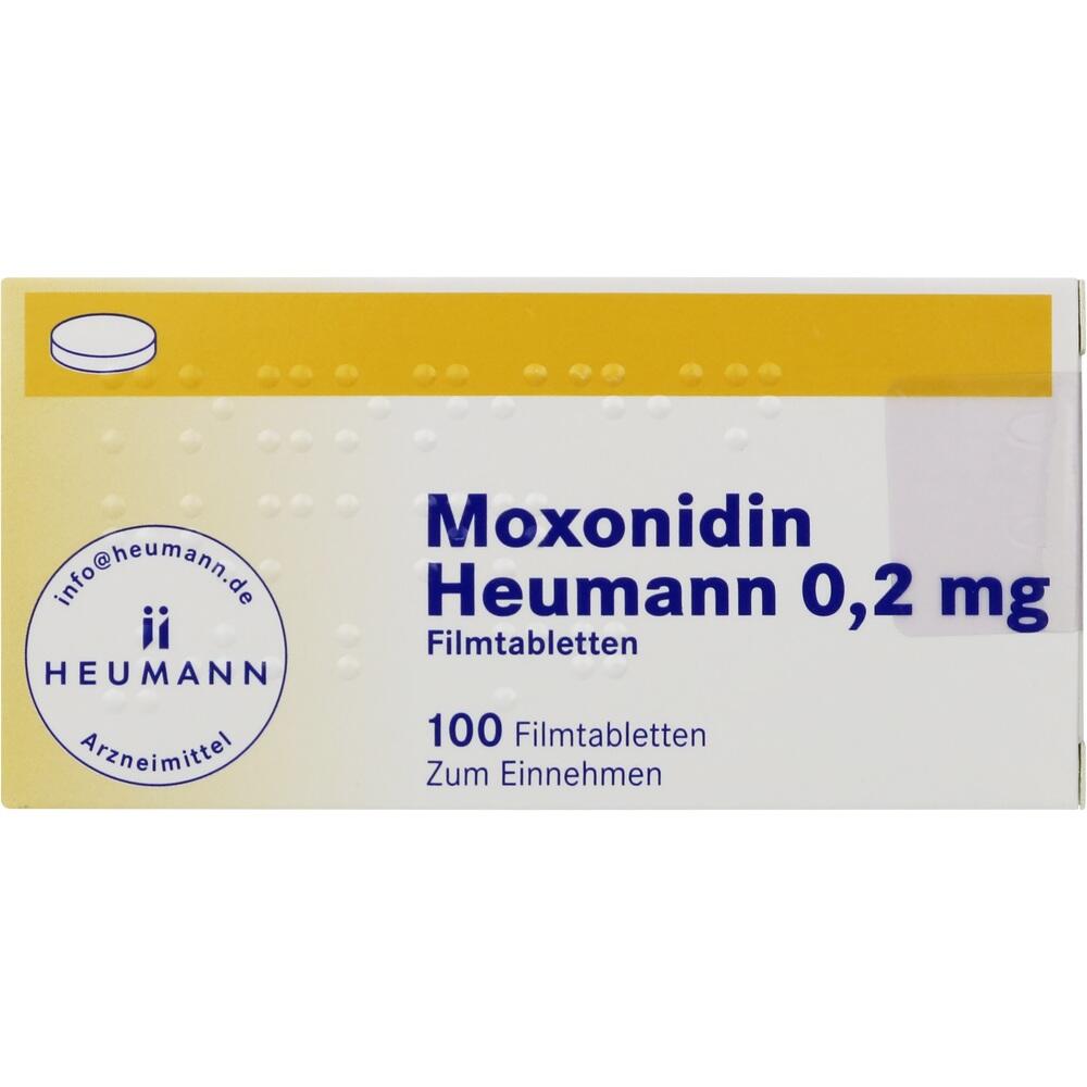 MOXONIDIN Heumann 0,2 mg Filmtabletten 100 St Filmtabletten