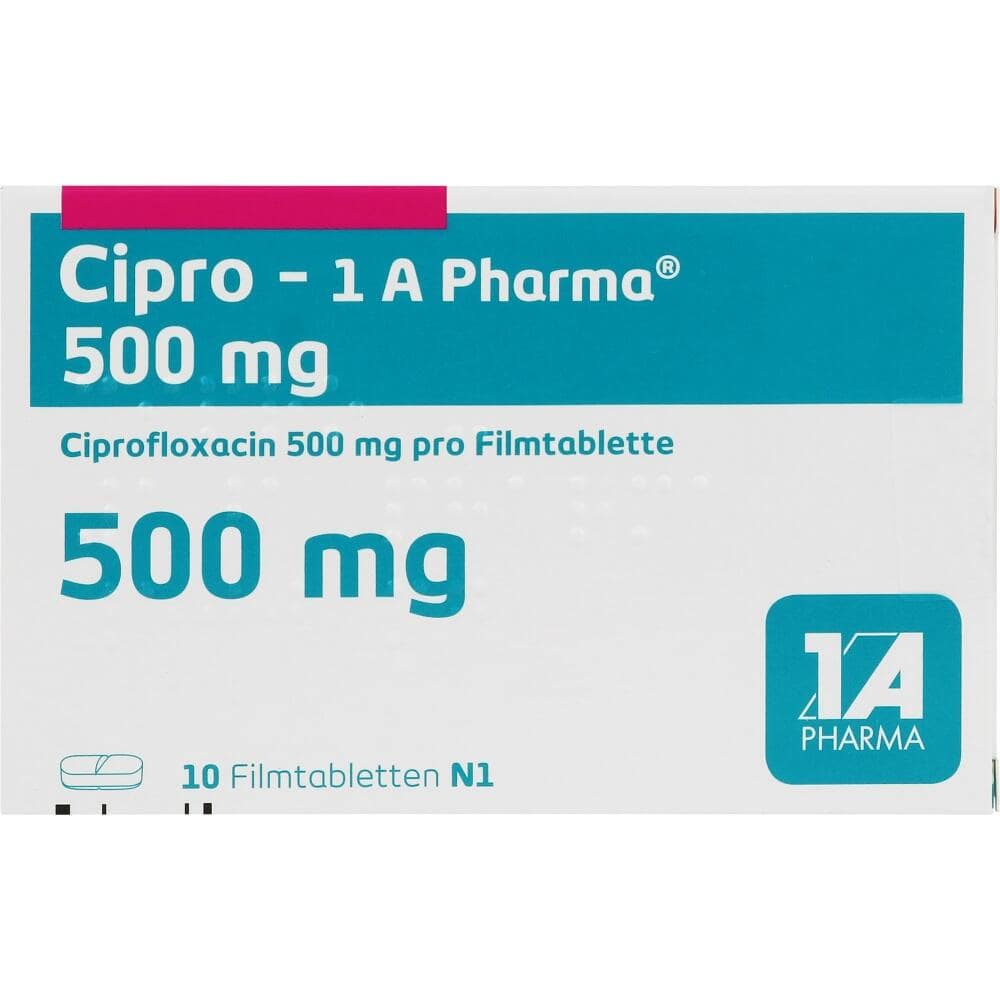 Cipro-1 A Pharma 500mg 10 St Filmtabletten