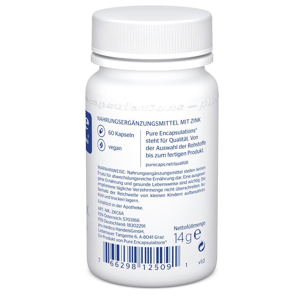 pure encapsulations Zink Complex 60 St Kapseln