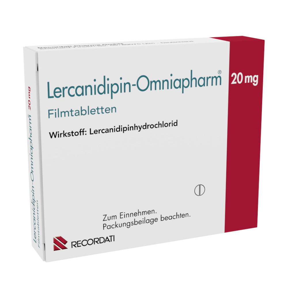 Lercanidipin-Omniapharm 20mg 28 St Filmtabletten