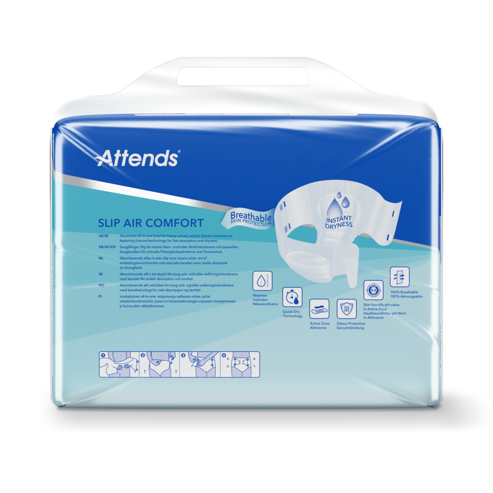 Attends SLIP AIR COMFORT 10 L Box 3X26 St