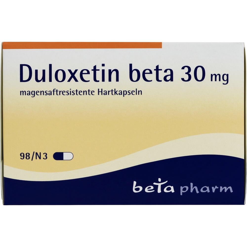 Duloxetin beta 30mg 98 St Magensaftresistente Hartkapseln