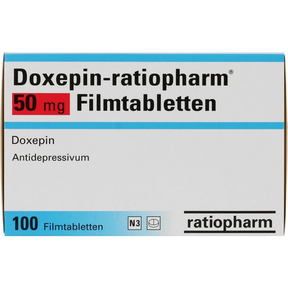 Doxepin-ratiopharm 50mg 100 St Filmtabletten