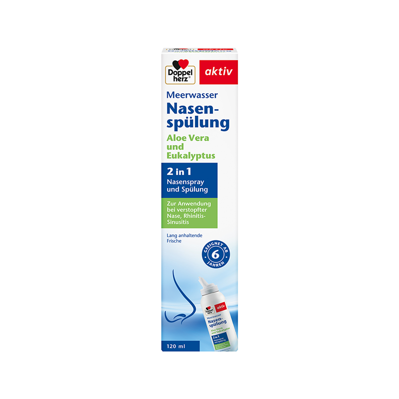 Doppelherz aktiv Meerwasser Nasenspülung 120 ml Spüllösung