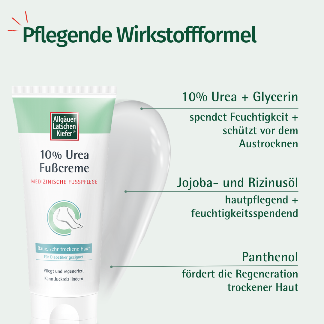 Allgäuer Latschen Kiefer 10% Urea Fußcreme 100 ml Creme