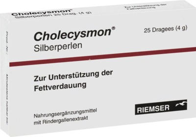 CHOLECYSMON Silberperlen 50 St Dragees