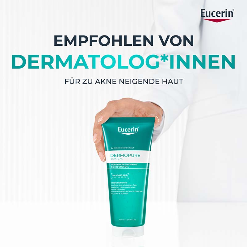 Eucerin DERMOPURE CLINICAL PORENVERFEINERNDES REINIGUNGSGEL 200 ml Gel