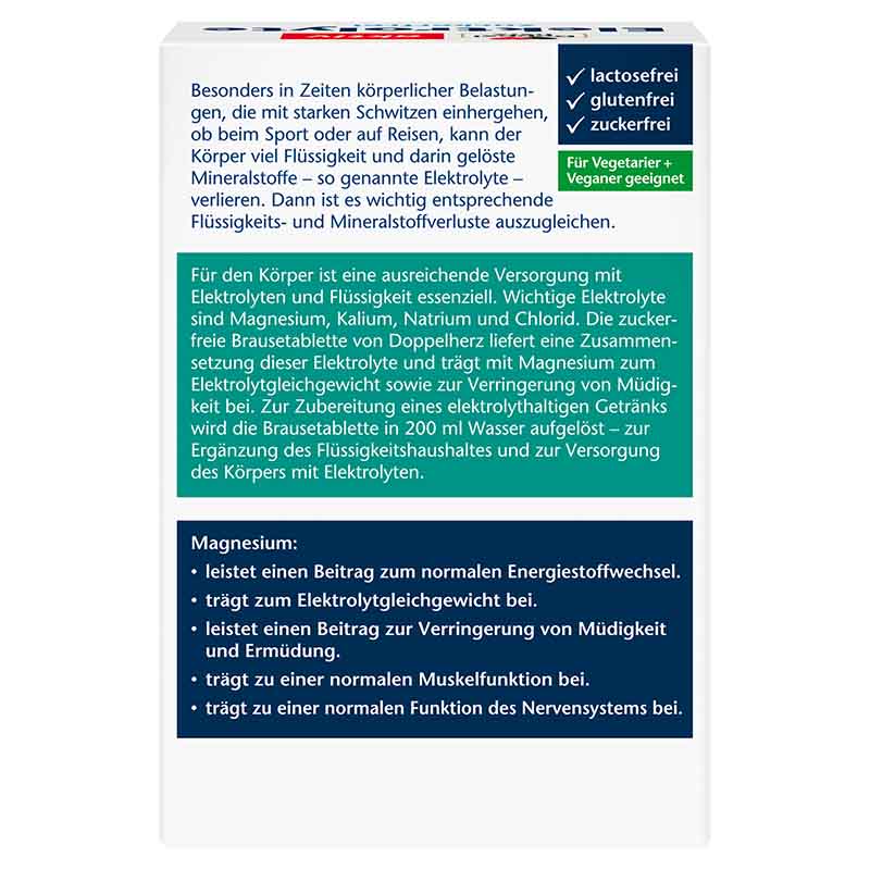 Doppelherz aktiv Elektrolyte zuckerfrei 6X15 St Brausetabletten