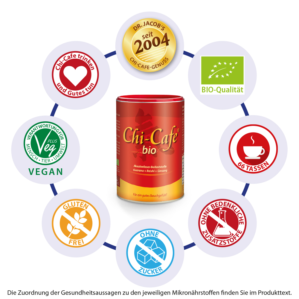 Chi-Cafe BIO Wellness Kaffee Guarana cremig-mild vegan