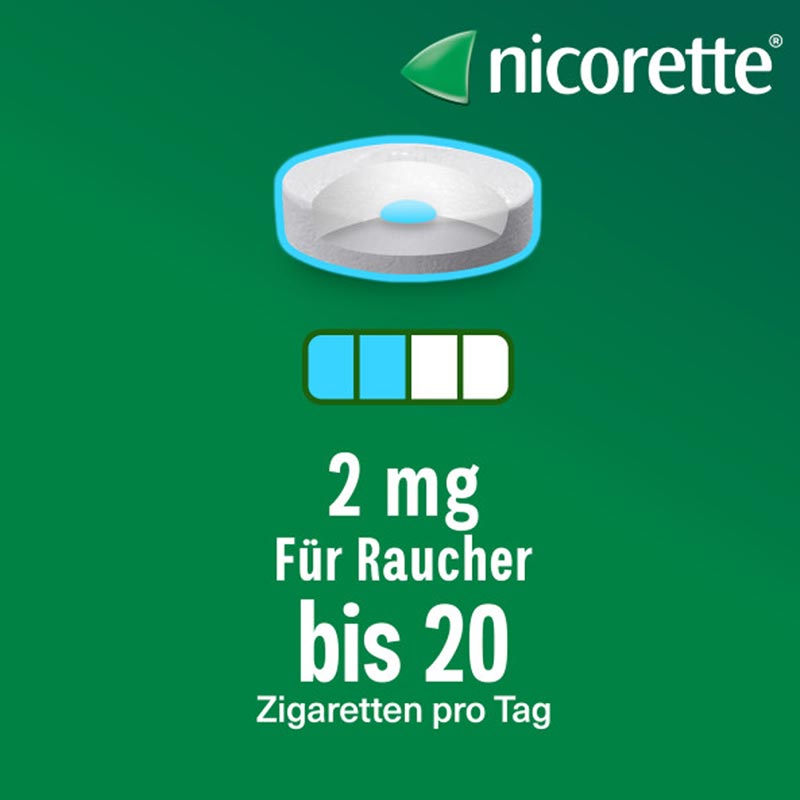 nicorette 2 mg Nikotinlutschtabletten freshmint für Raucher zum Aufhören