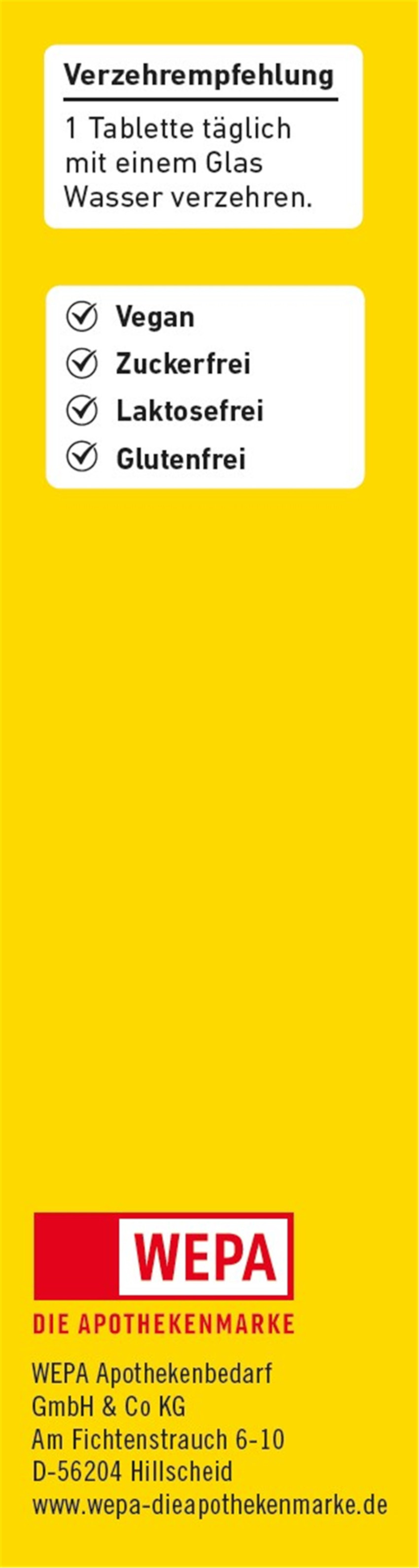 WEPA MAGNESIUM 400 DEPOT Tabletten 60 St Tabletten