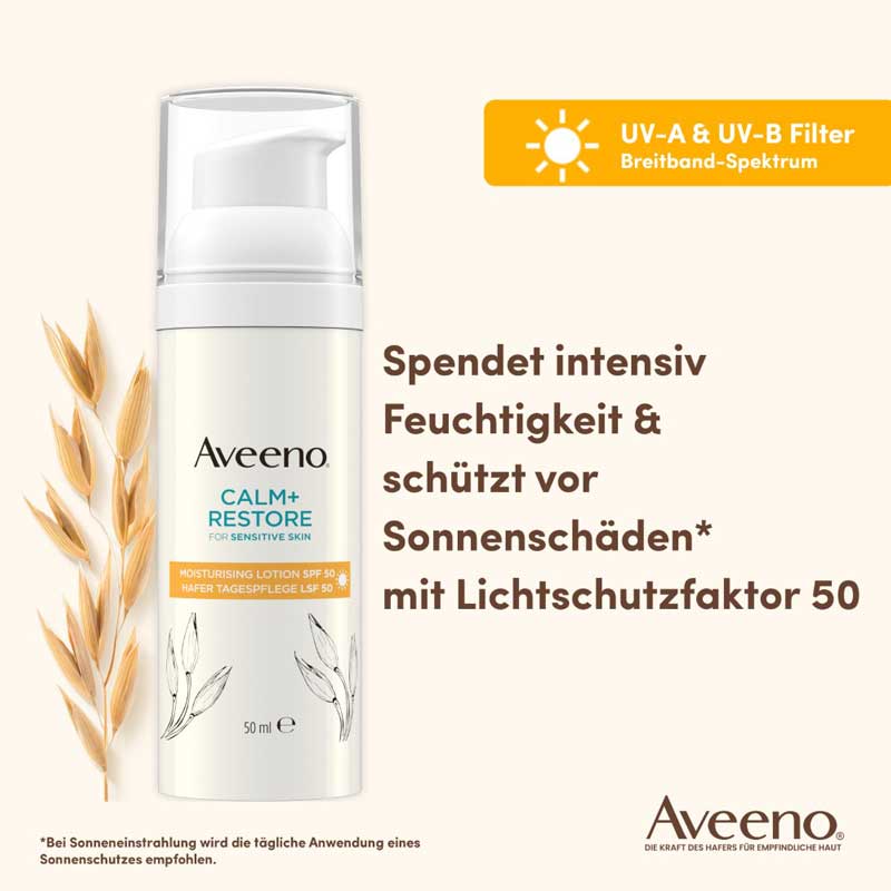 Aveeno CALM+RESTORE HAFER TAGESPFLEGE 50 ml Tagescreme