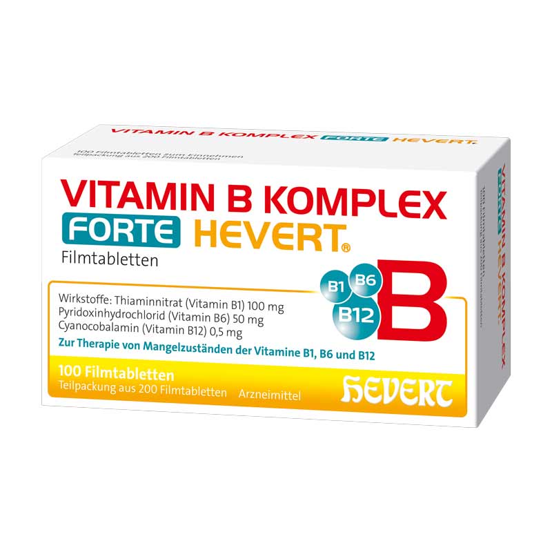 VITAMIN B KOMPLEX FORTE HEVERT  200 St Tabletten