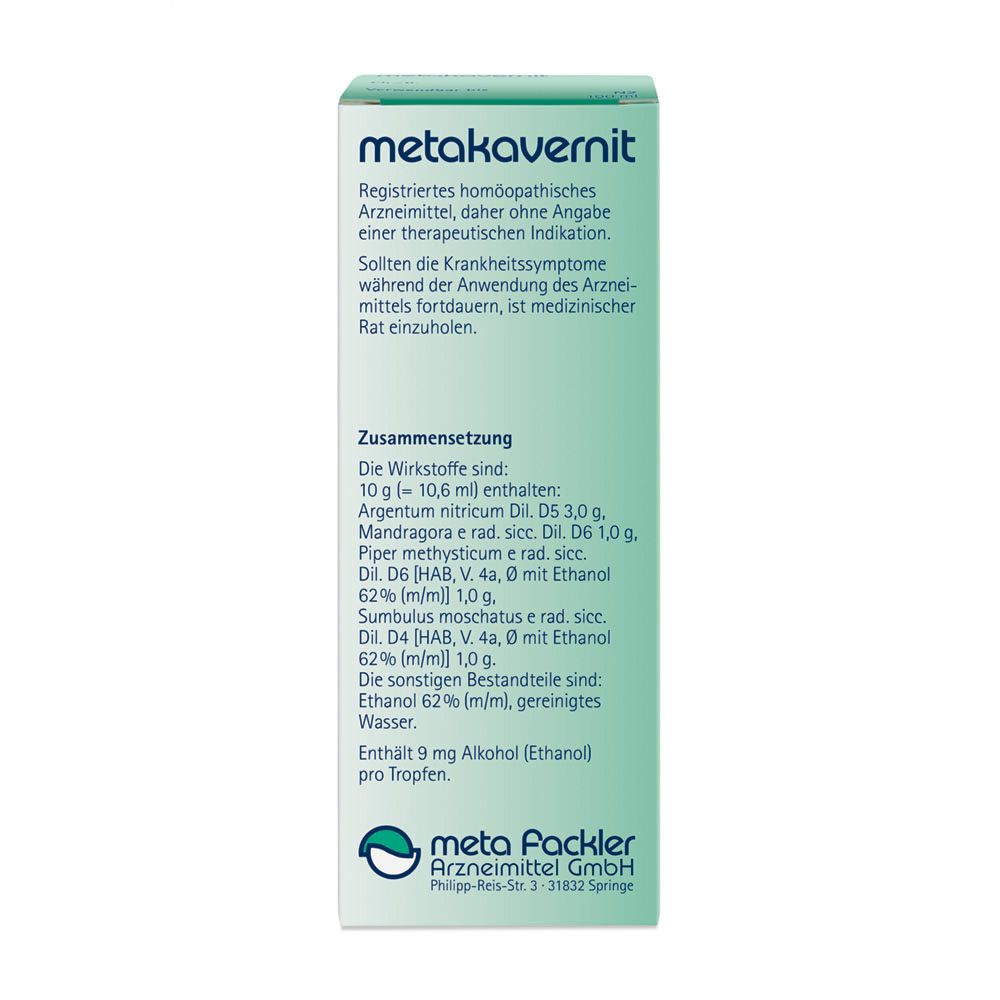 METAKAVERNIT Tropfen 100 ml Mischung