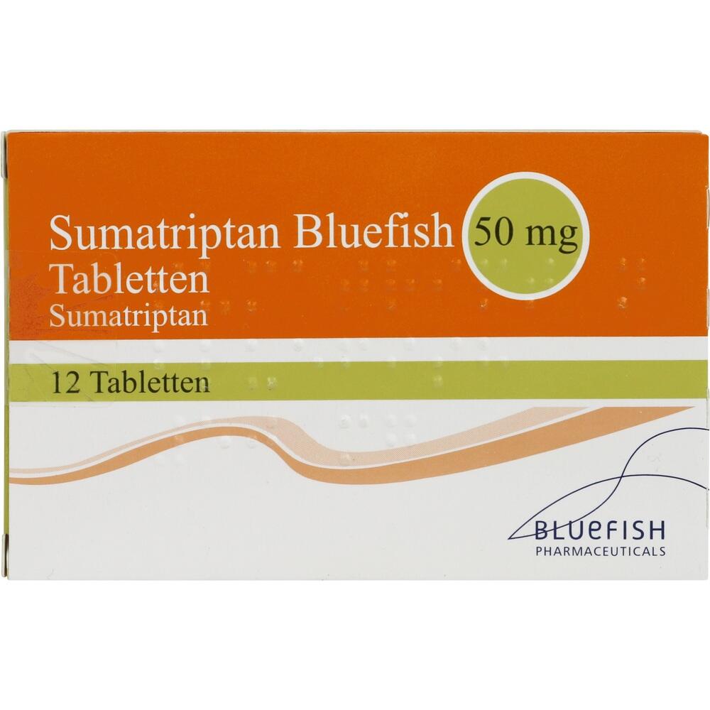 Sumatriptan Bluefish 50mg 12 St Tabletten