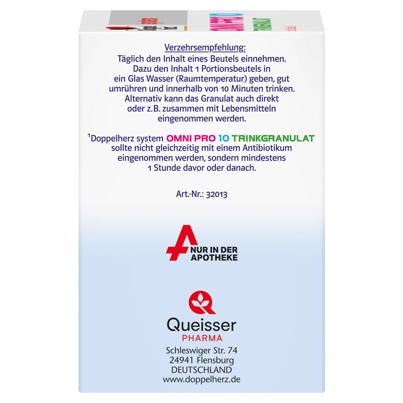 Doppelherz system OMNI PRO 10 20 St Granulat