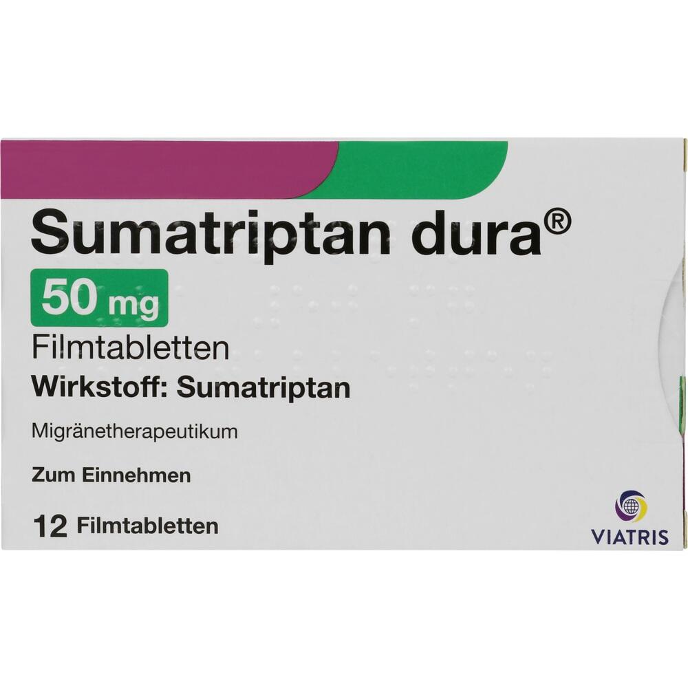 Sumatriptan dura 50mg 12 St Filmtabletten