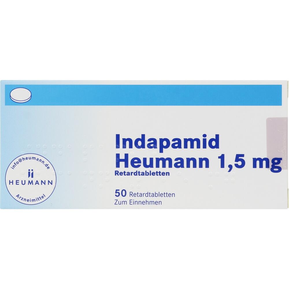 Indapamid Heumann 1,5mg 50 St Retard-Tabletten