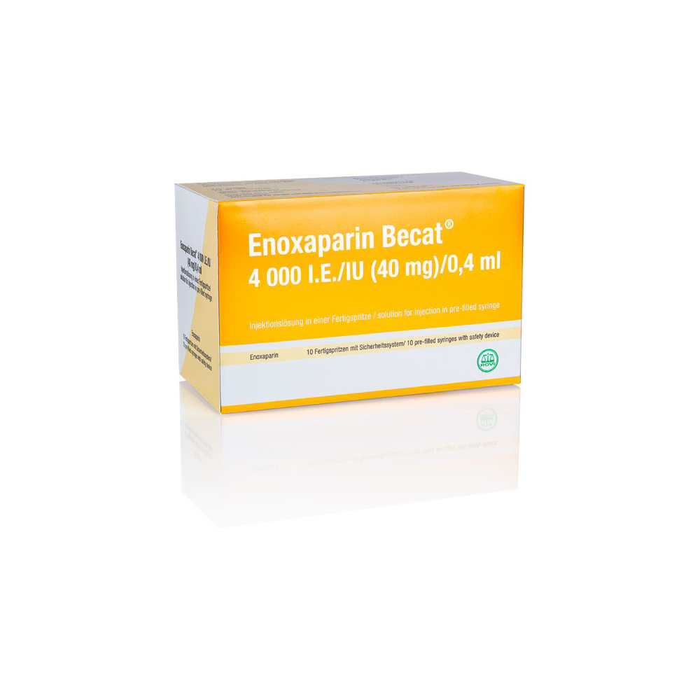 ENOXAPARIN Becat 4.000 I.E. 40mg/0,4ml Inj.-Lsg.FS 10 St Injektionslösung in einer Fertigspritze