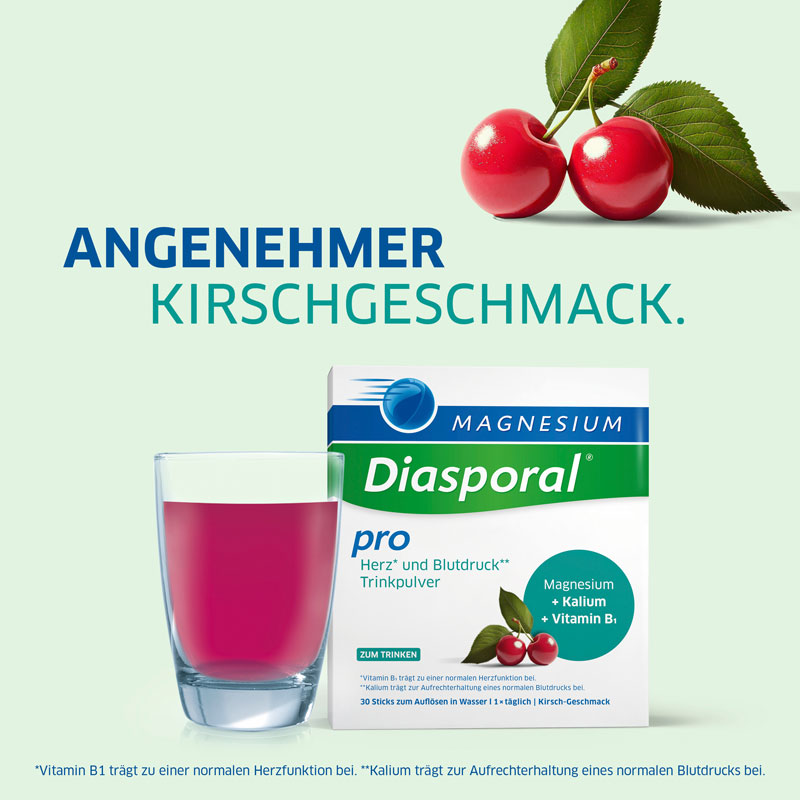 MAGNESIUM Diasporal pro Herz und Blutdruck Trinkpulver 30 St Pulver