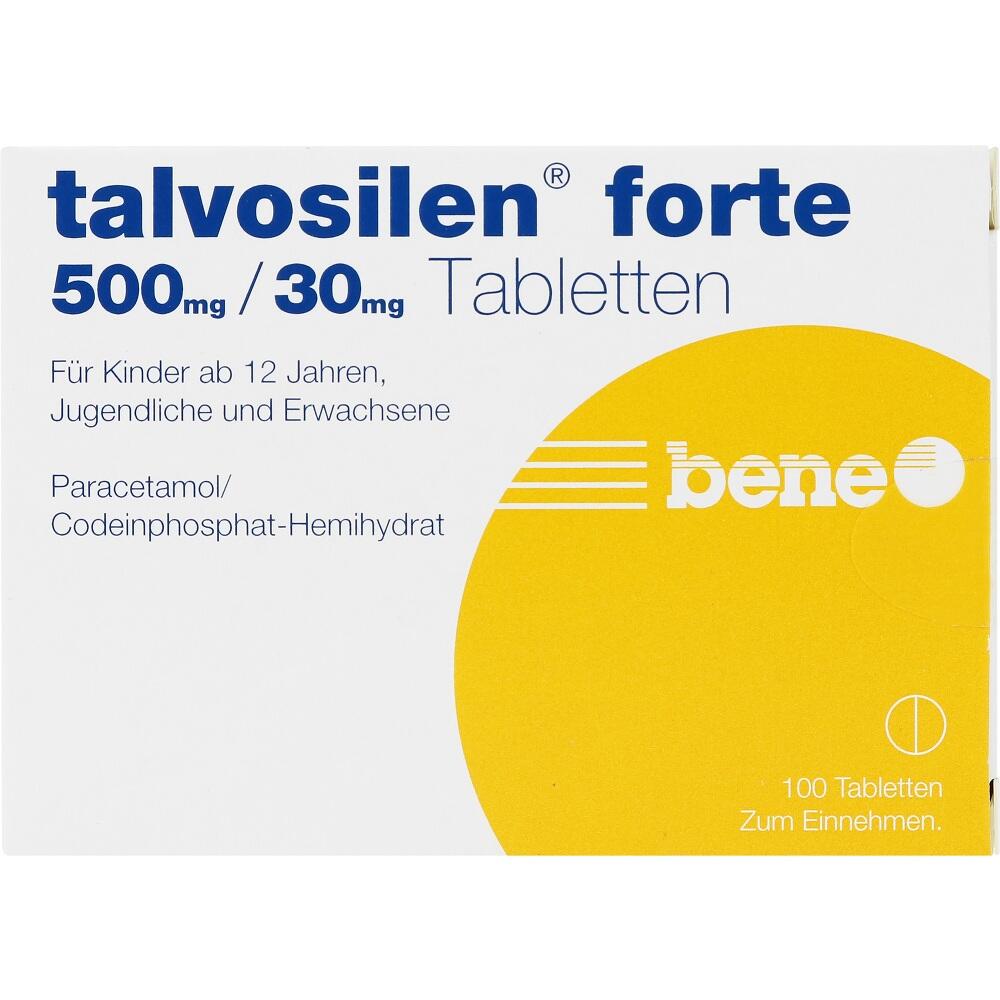 Talvosilen forte 500mg/30mg 100 St Tabletten